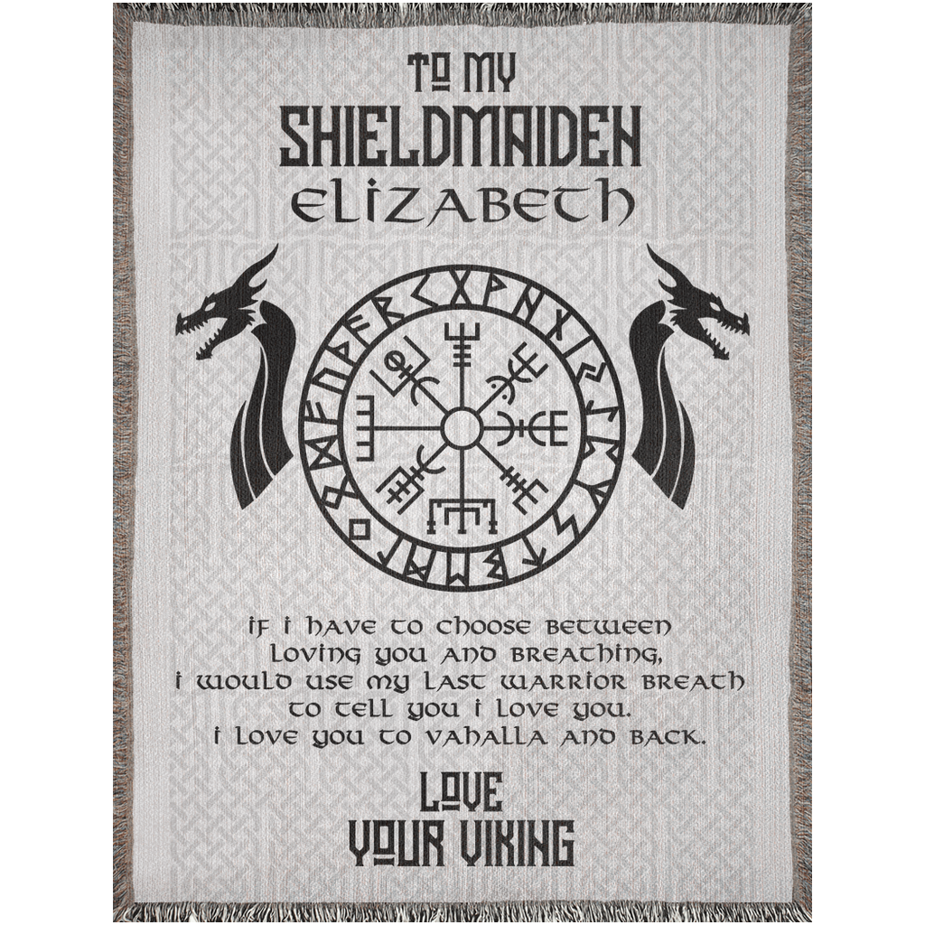 Viking Shieldmaiden Personalized Blanket